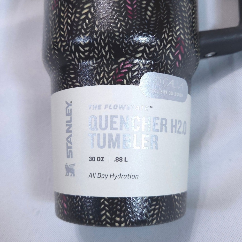 Stanley Calia Quencher H2.0 FlowState 30oz Tumbler Black Serpent Limited Straw - Picture 3 of 10